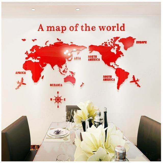 A Map Of the World Wall Art Decoration - MaviGadget