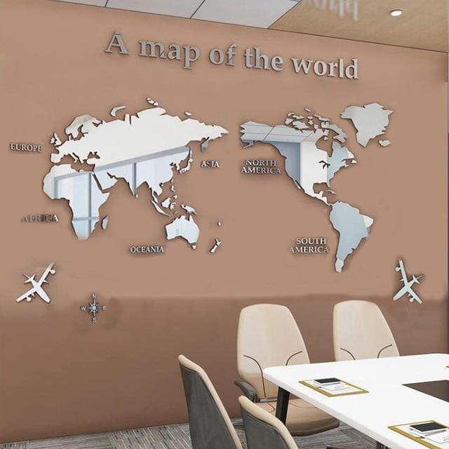 A Map Of the World Wall Art Decoration - MaviGadget