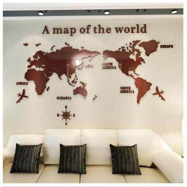A Map Of the World Wall Art Decoration - MaviGadget