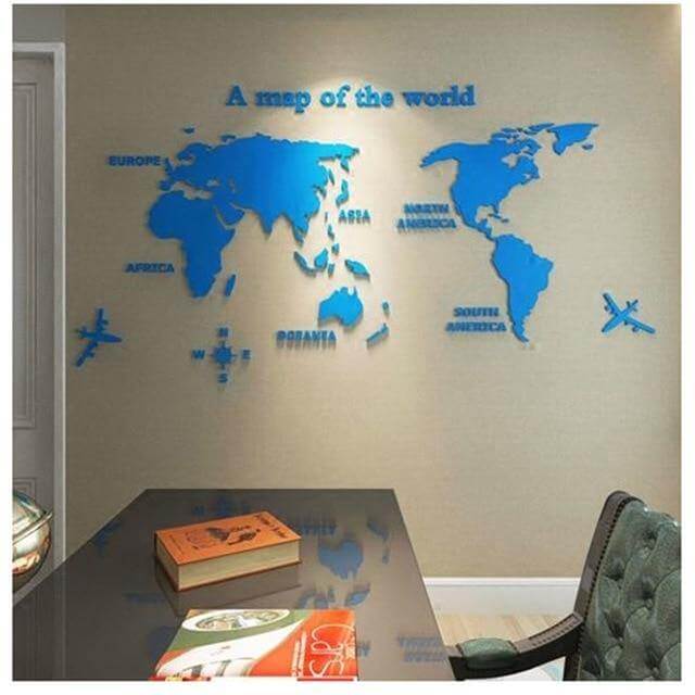 A Map Of the World Wall Art Decoration - MaviGadget