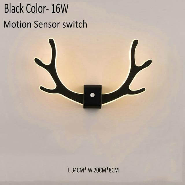 Creative Deer Antler Wall Lamp with Motion Sensor - MaviGadget