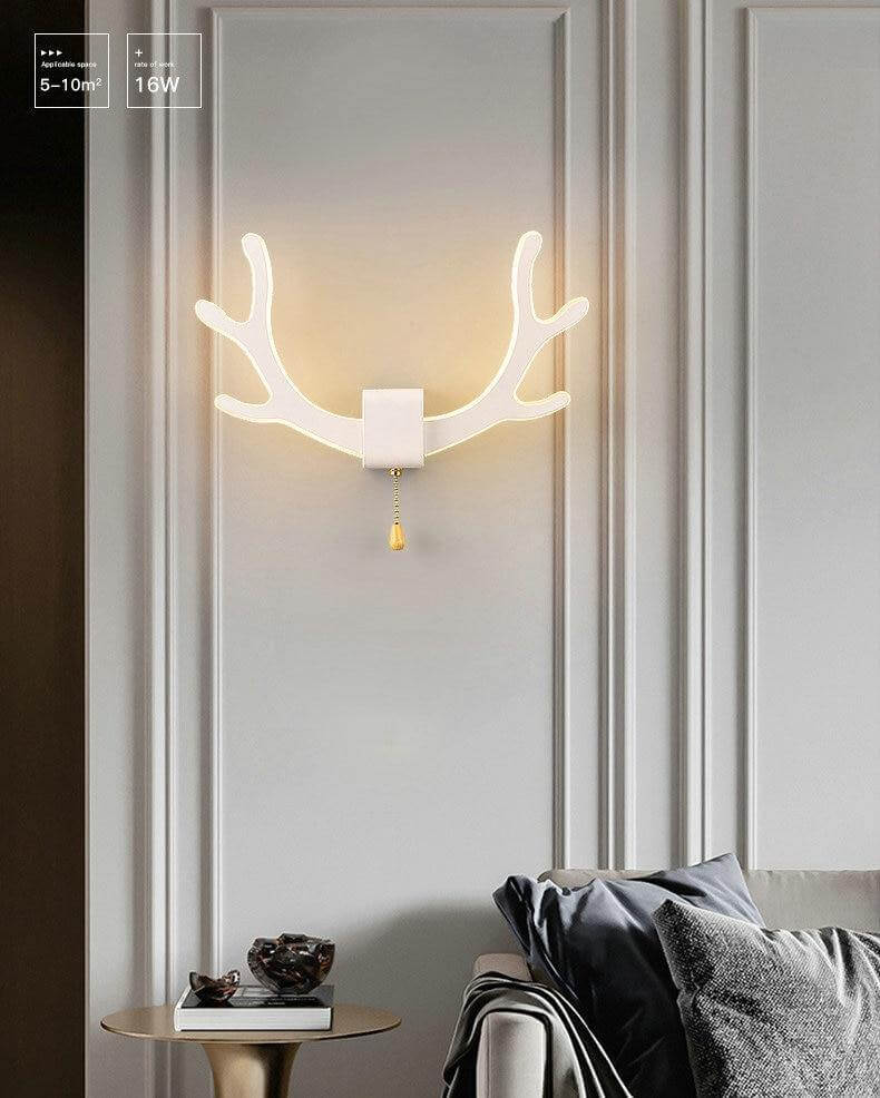 Creative Deer Antler Wall Lamp with Motion Sensor - MaviGadget