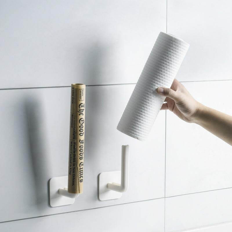 2pcs Multifunctional Smart Paper Holder Hooks - MaviGadget