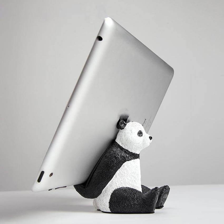 Sitting Panda Resin Phone Holder - MaviGadget