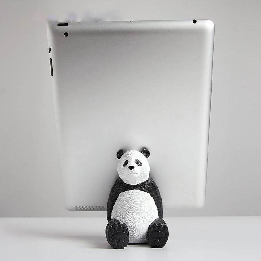Sitting Panda Resin Phone Holder - MaviGadget