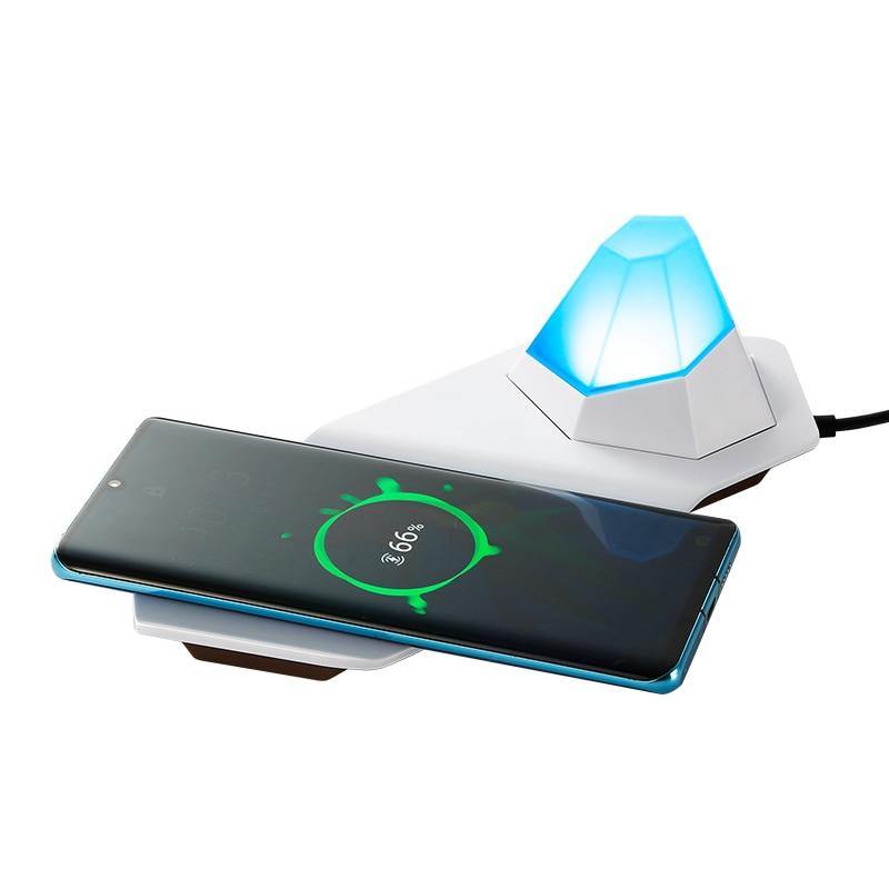 2in1 Diamond LED Night Light Wireless Charger - MaviGadget