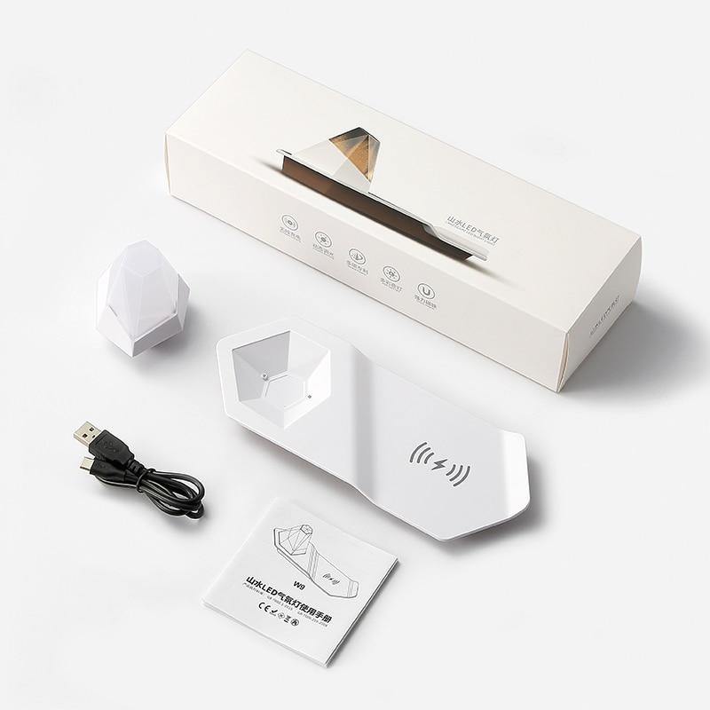 2in1 Diamond LED Night Light Wireless Charger - MaviGadget