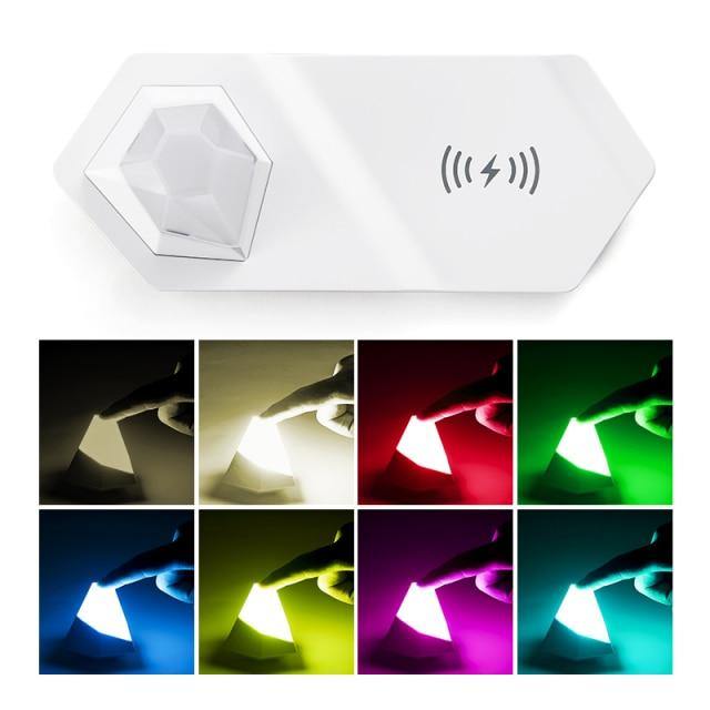 2in1 Diamond LED Night Light Wireless Charger - MaviGadget