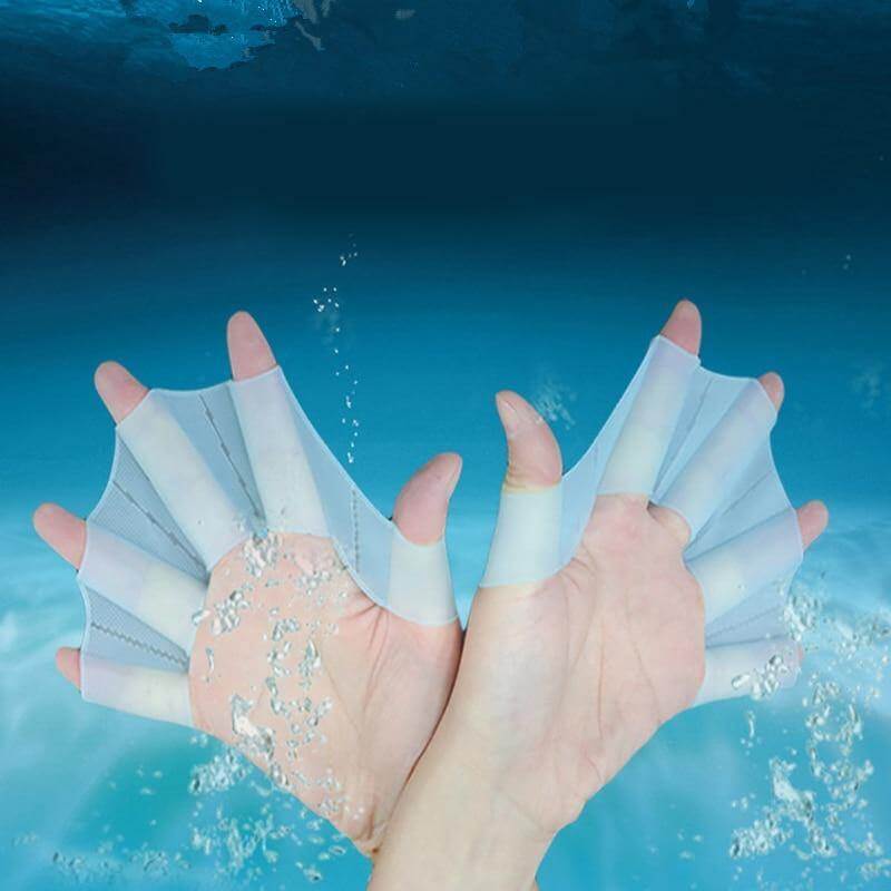 Silicone Webbed Swimming Gloves - MaviGadget
