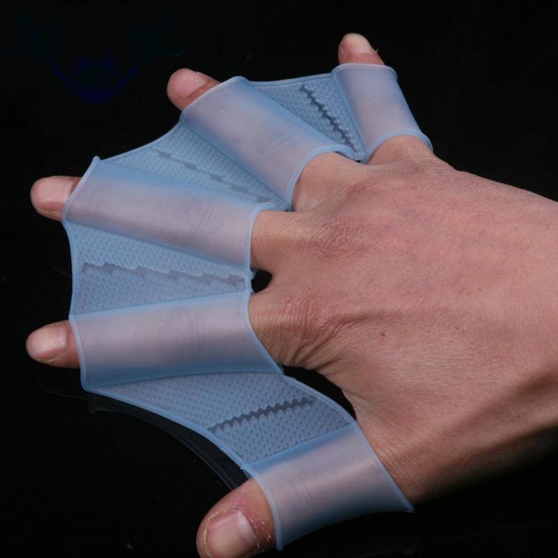Silicone Webbed Swimming Gloves - MaviGadget