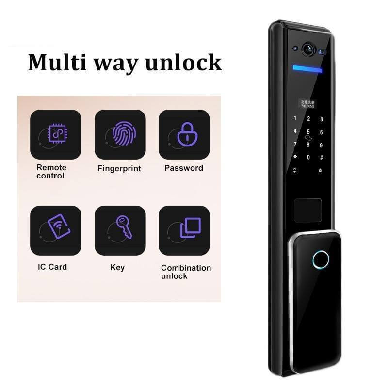 Led Screen Fingerprint Secure Digital Door Lock - MaviGadget