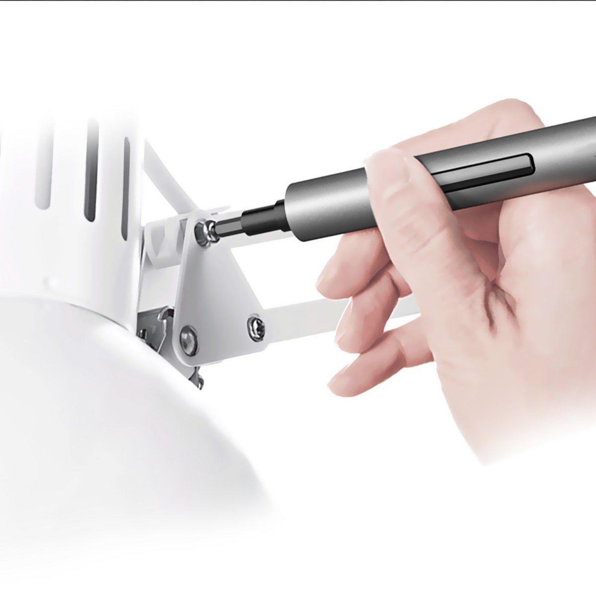 Rechargeable Led Light Electric Screwdriver Kit - MaviGadget
