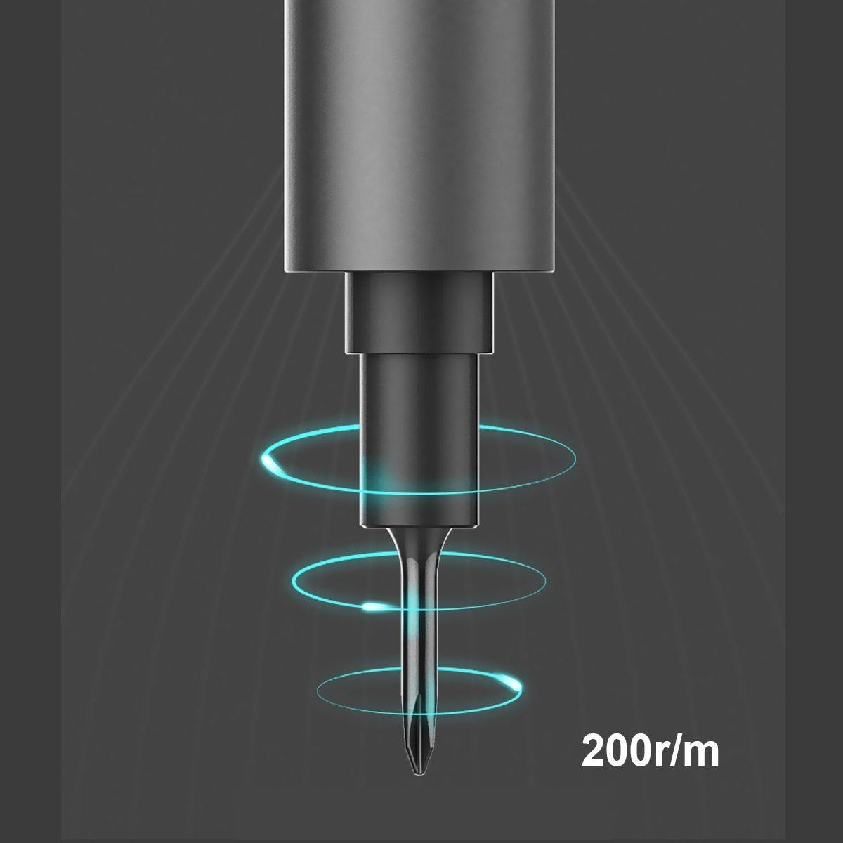 Rechargeable Led Light Electric Screwdriver Kit - MaviGadget