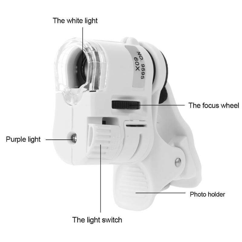 Universal 60X Phone Camera Microscope - MaviGadget