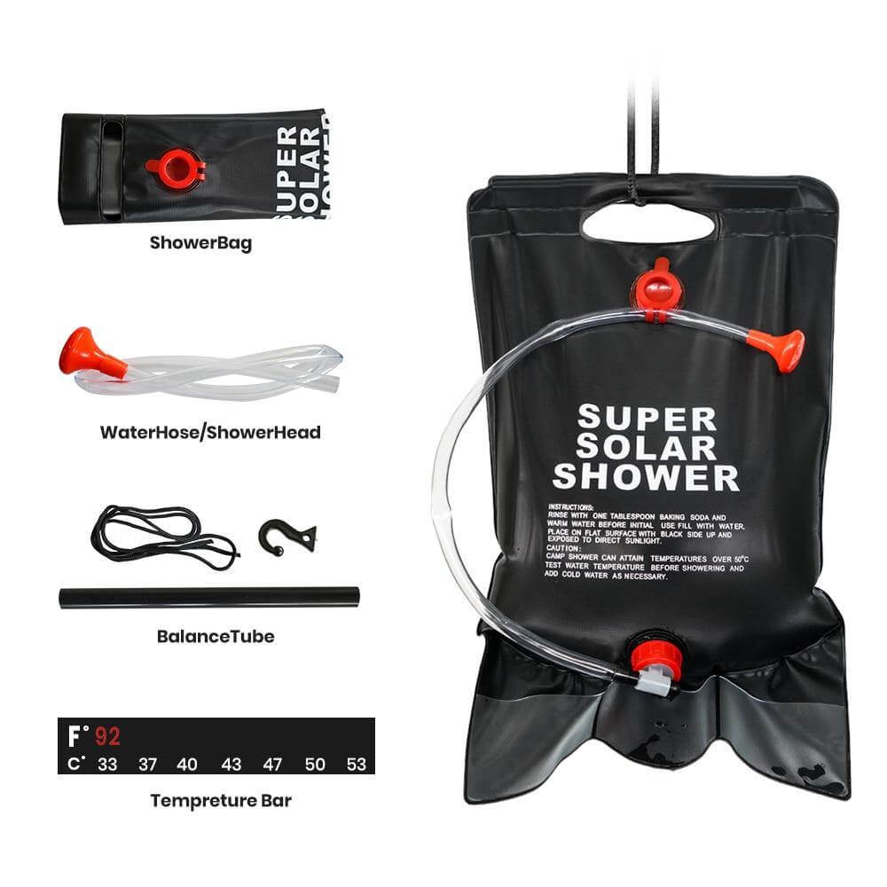 Portable Solar Heated Camping Shower Bag - MaviGadget