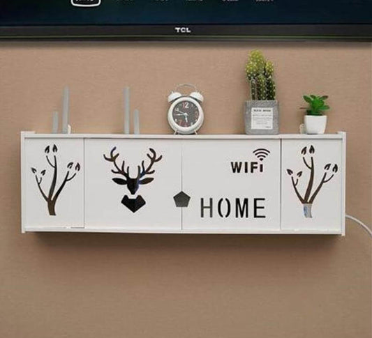 Wall-Mounted Cozy Home Wifi Router Storage Shelf - MaviGadget