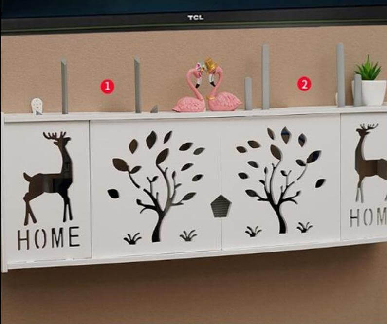 Wall-Mounted Cozy Home Wifi Router Storage Shelf - MaviGadget
