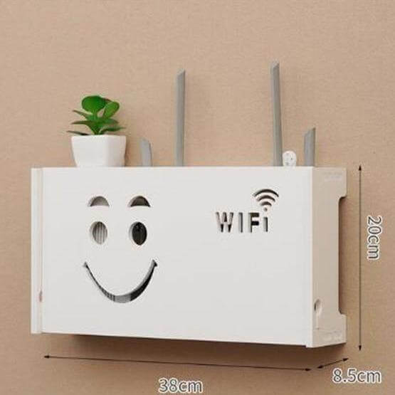 Wall-Mounted Cozy Home Wifi Router Storage Shelf - MaviGadget