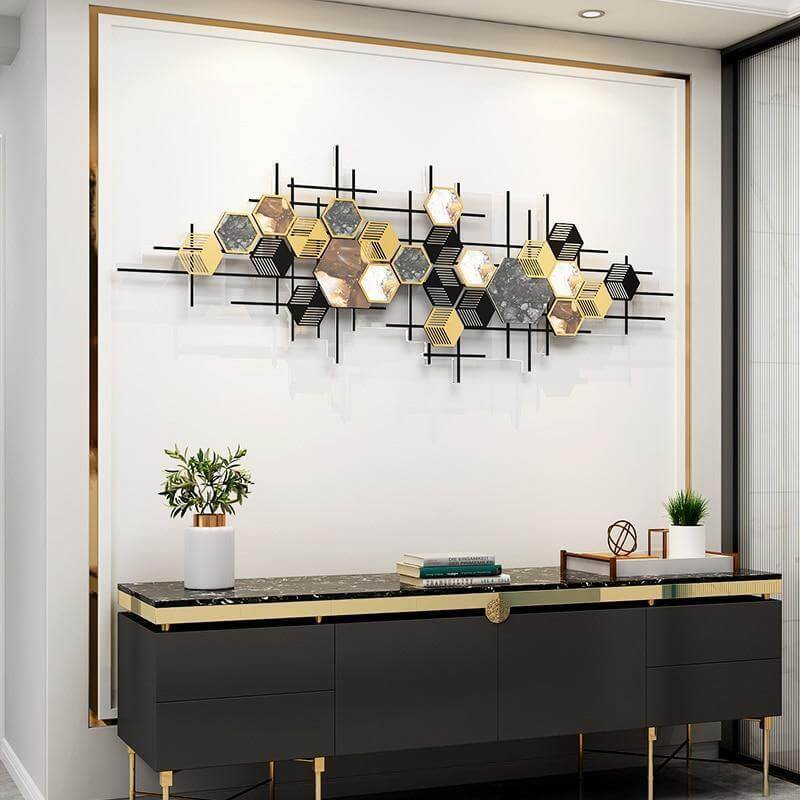 Modern Geometric Acrylic Shining Design Wall Decoration - MaviGadget