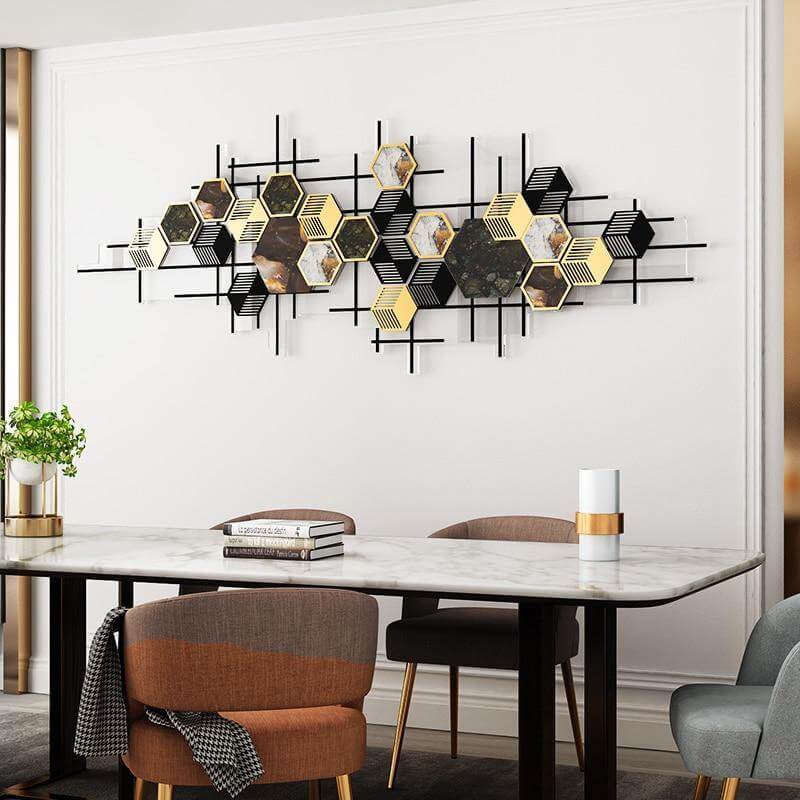 Modern Geometric Acrylic Shining Design Wall Decoration - MaviGadget