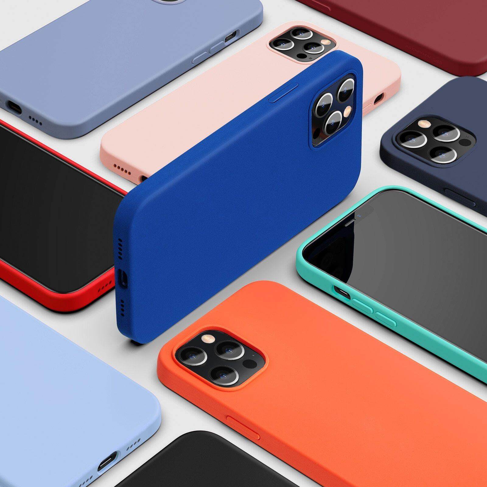 Silicone Slim Rubber Business iPhone 12 Case - MaviGadget