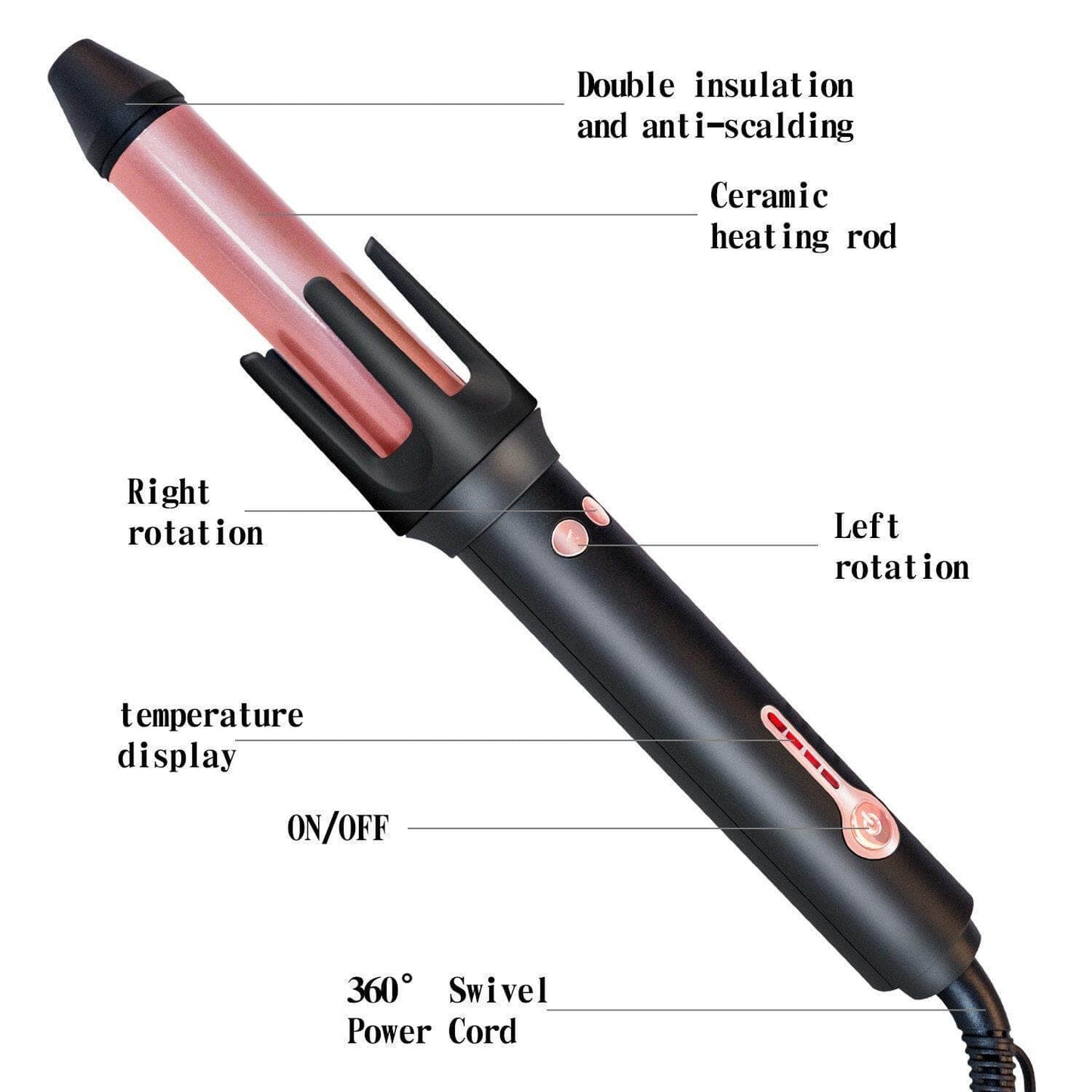 Automatic Rotating Hair Curler Rollers - MaviGadget
