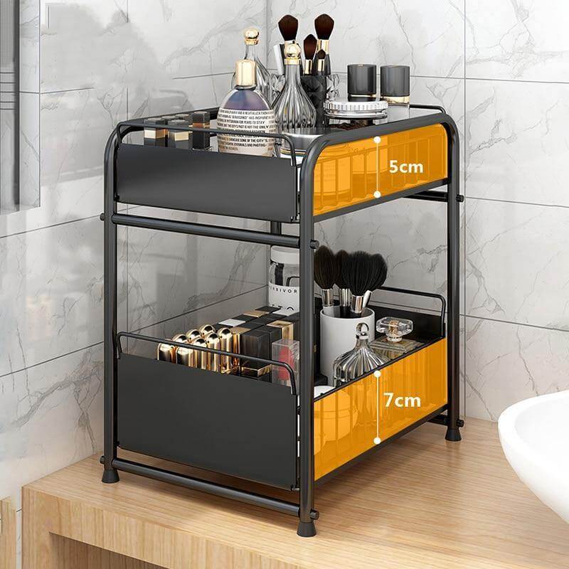 2-Tier Organizer with Sliding Kitchen Storage Drawers - MaviGadget