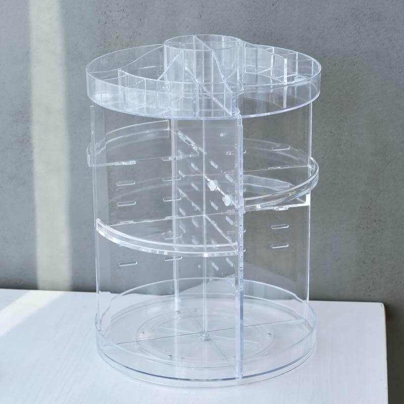 360 Degree Rotation Cosmetic MakeUp Cologne Organizer Box - MaviGadget