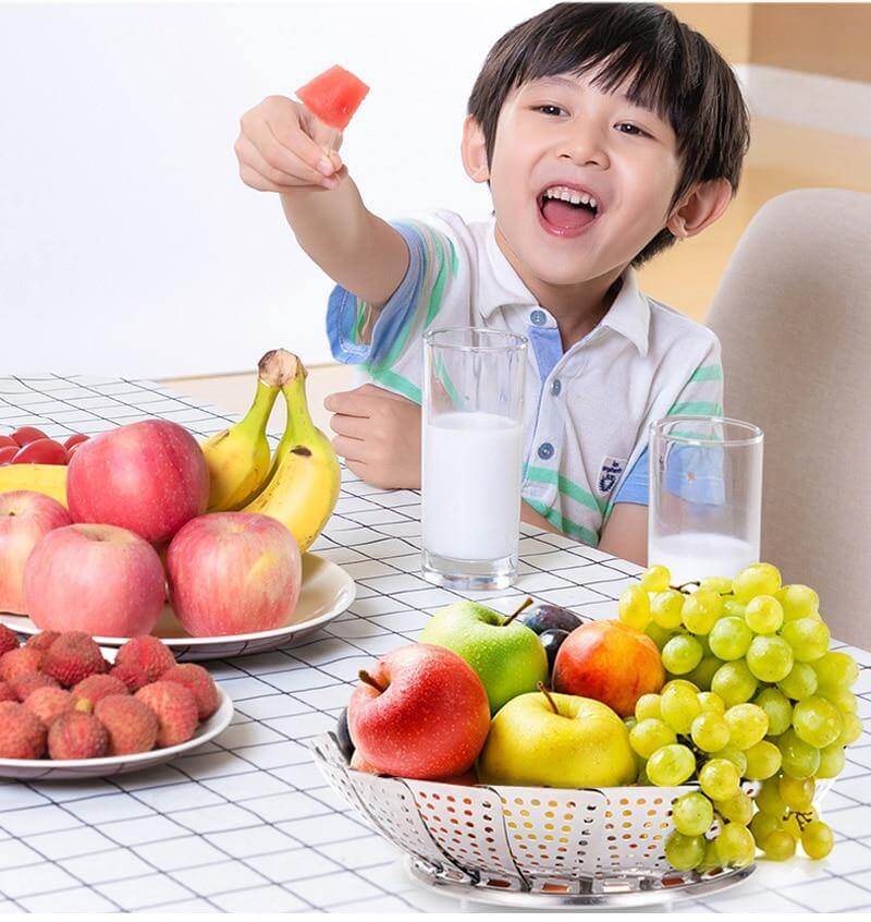 Vegetable Folding Stainless Steel Steaming Rack - MaviGadget