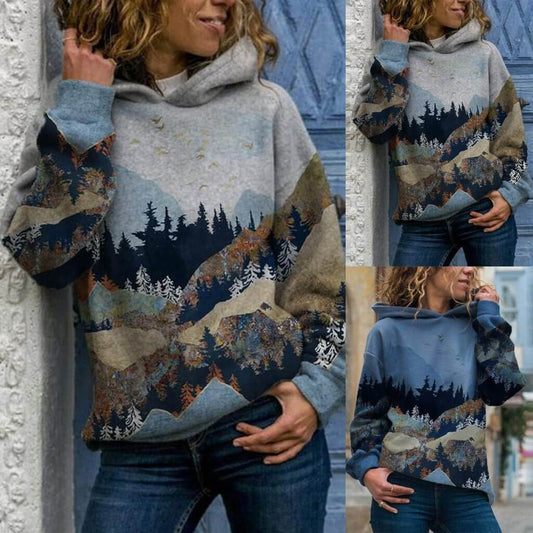 Vintage Stylish Mountain Hoodie - MaviGadget
