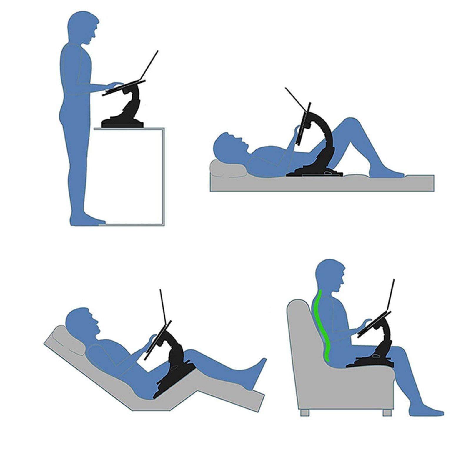 Adjustable Folding Laptop Bed Stand - MaviGadget