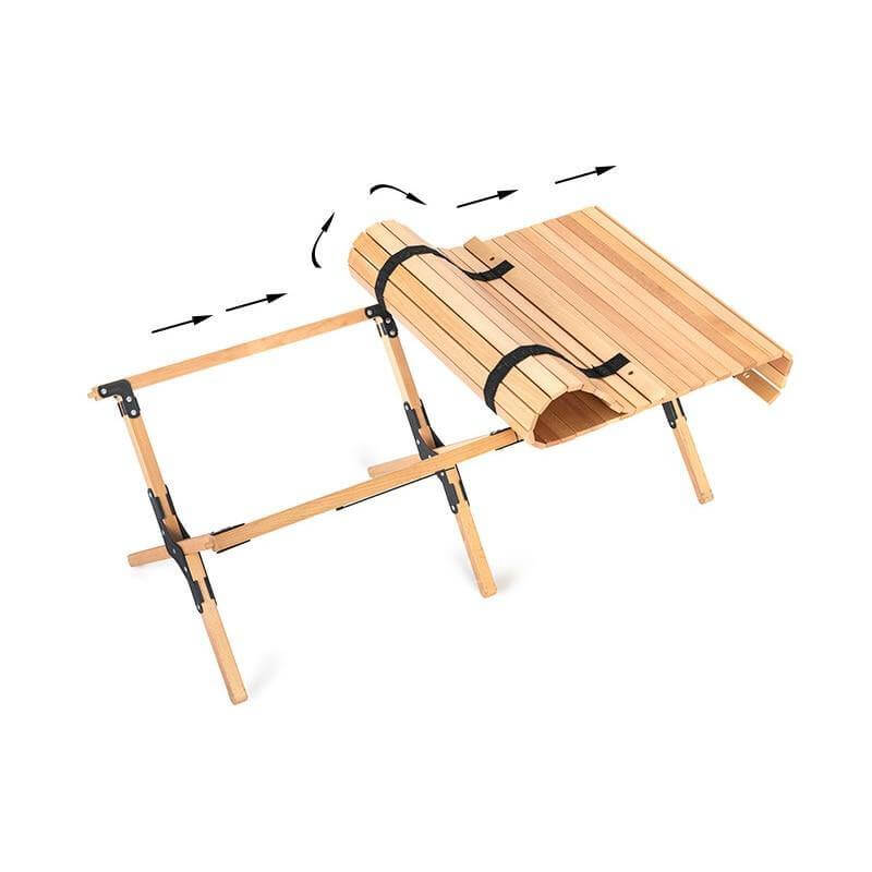 Outdoor Folding Durable Wood Table - MaviGadget