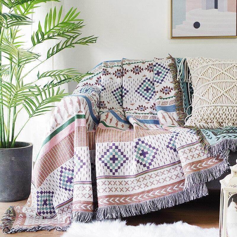 Boho StyleKnitted Blanket - MaviGadget