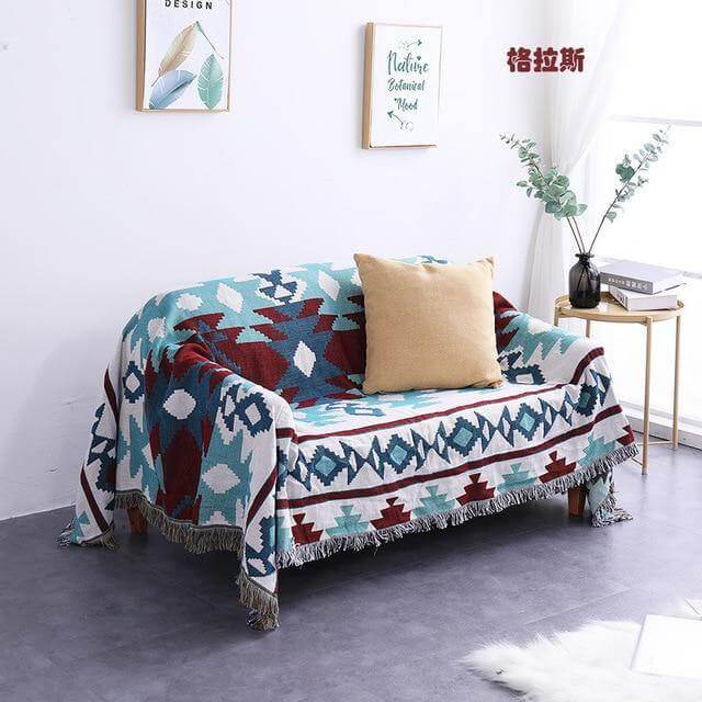 Boho StyleKnitted Blanket - MaviGadget