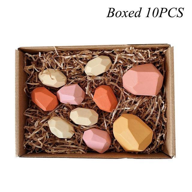 Colorful Wooden Stone Kids Intelligent Stacking Game - MaviGadget