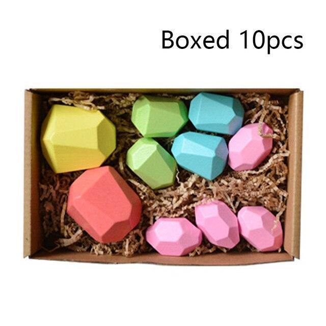 Colorful Wooden Stone Kids Intelligent Stacking Game - MaviGadget