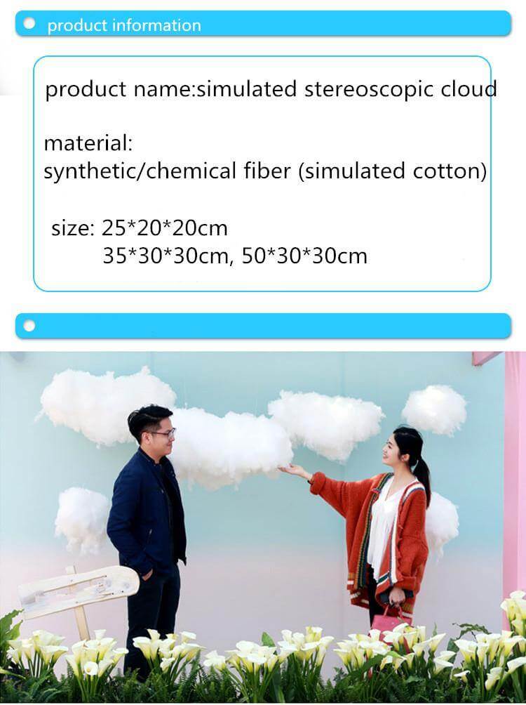 Hanging White Cotton Cloud - MaviGadget