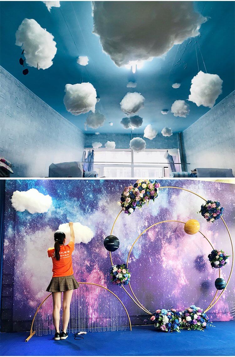 Hanging White Cotton Cloud - MaviGadget
