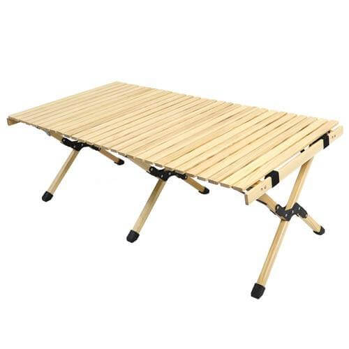 Outdoor Folding Durable Wood Table - MaviGadget