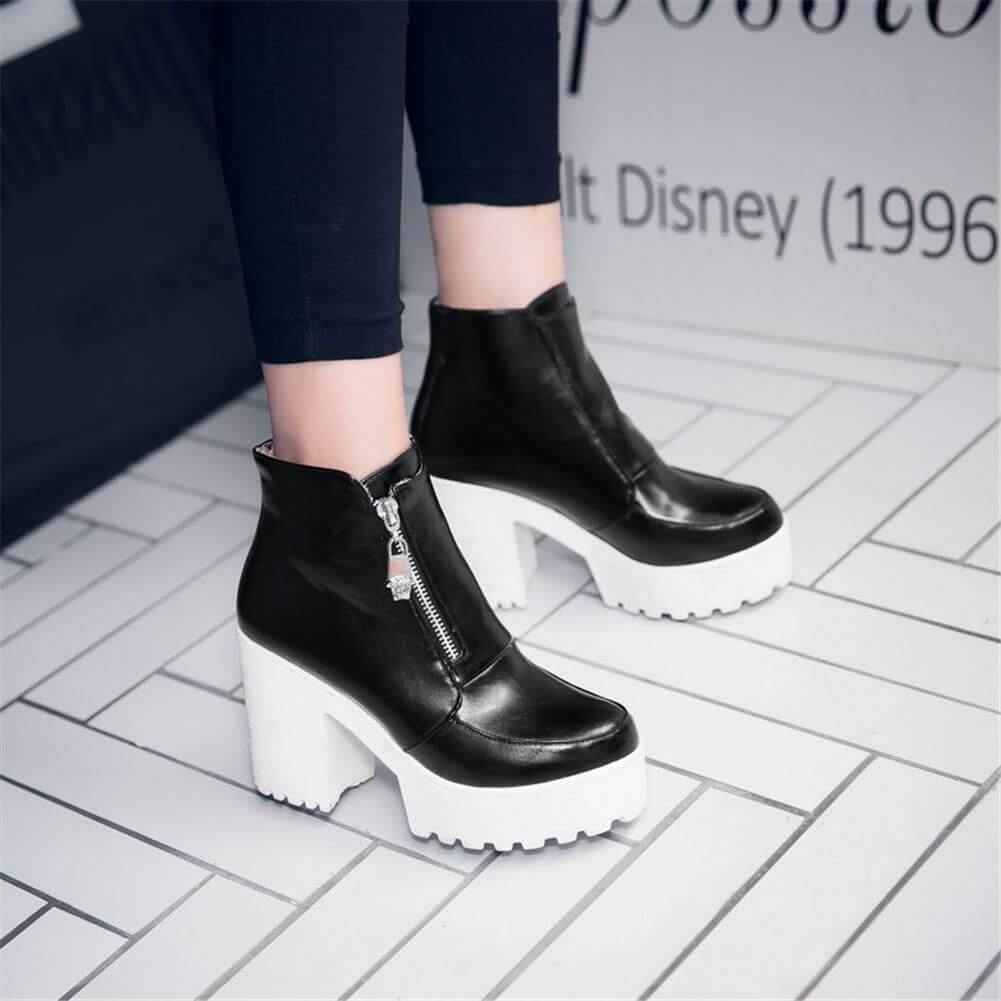 Platform Thick High Heels Women Boots - MaviGadget