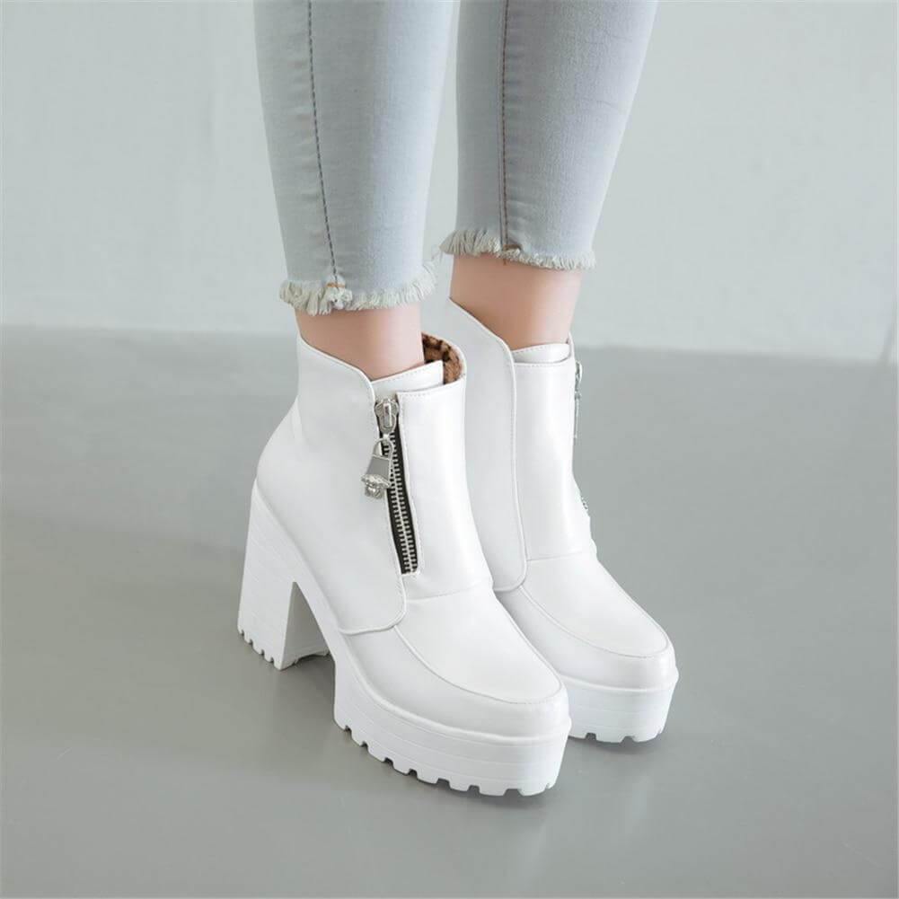 Platform Thick High Heels Women Boots - MaviGadget