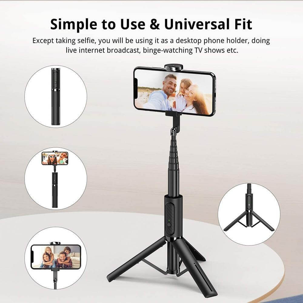 Portable Adjustable Intelligent Selfie Stick Tripod - MaviGadget