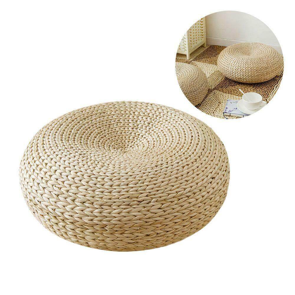 Rattan Flor Ottoman Cushion - MaviGadget