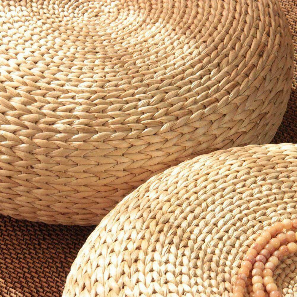 Rattan Flor Ottoman Cushion - MaviGadget