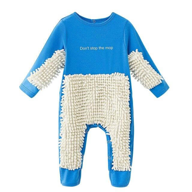 Funny Baby Mop Onesie - MaviGadget