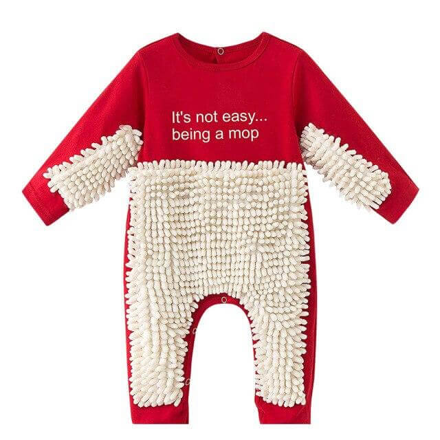 Funny Baby Mop Onesie - MaviGadget