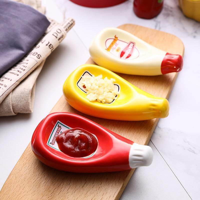 Ceramic Sauce Bottle Plate - MaviGadget