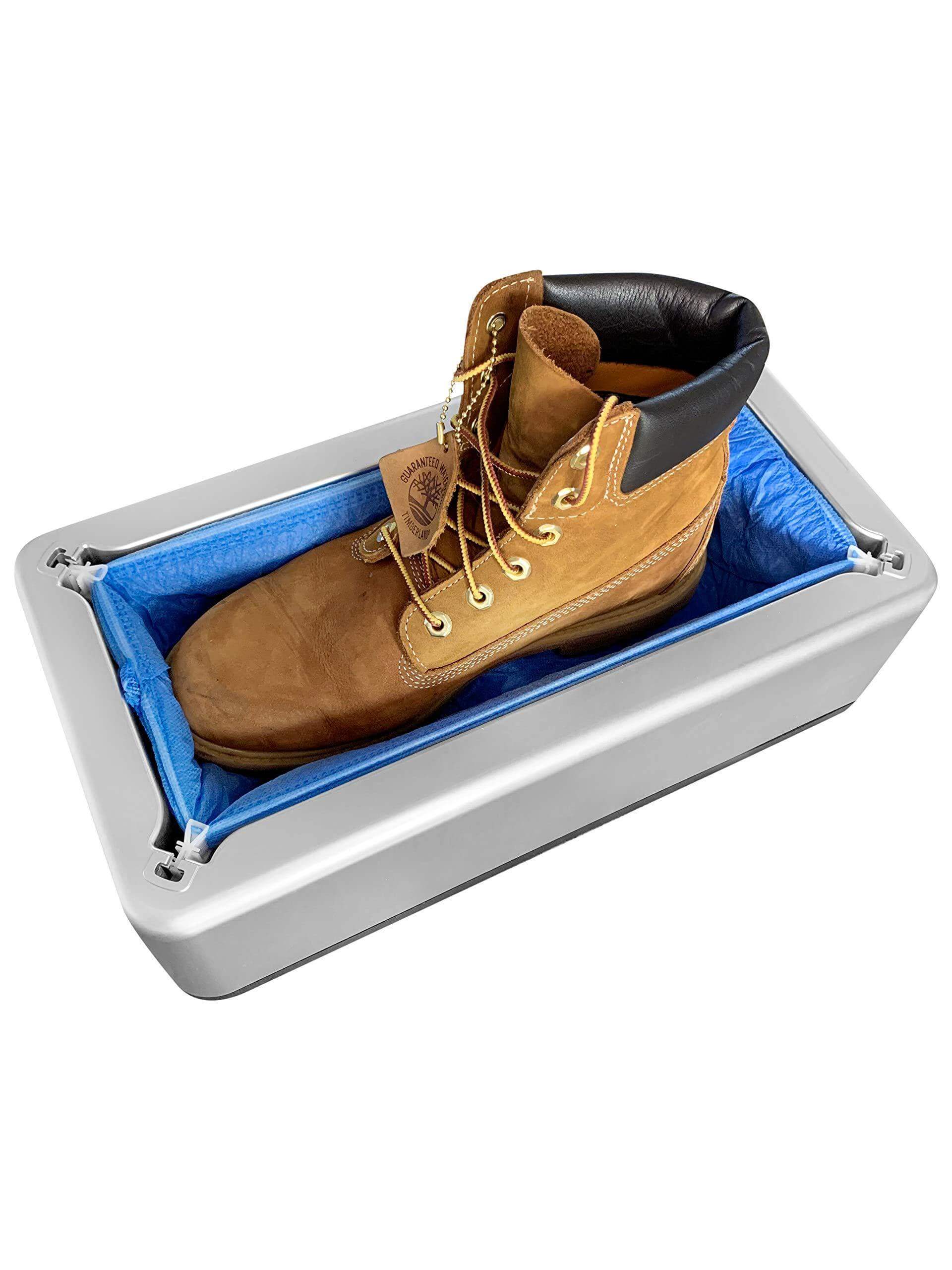 Portable Hand-Free Disposable Shoe Cover Box - MaviGadget