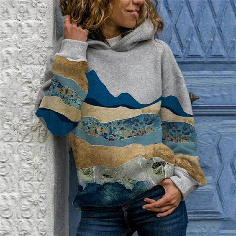 Vintage Stylish Mountain Hoodie - MaviGadget