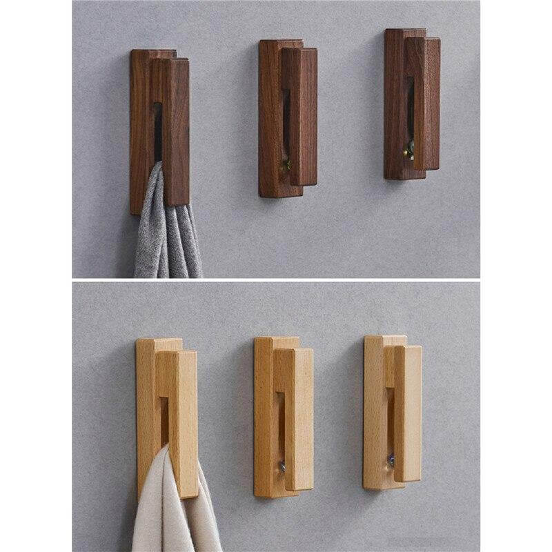 Wooden Towel Holder Hooks - MaviGadget